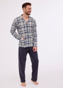 Piżama Cornette 114/75 dł/r S-2XL męska rozpinana