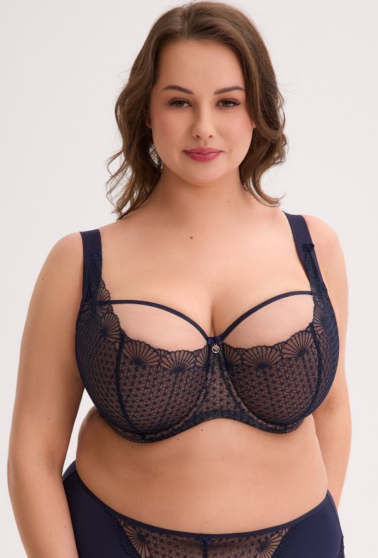 Biustonosz Semi Soft Gaia BSM 1323 Veda Maxi Granatowy