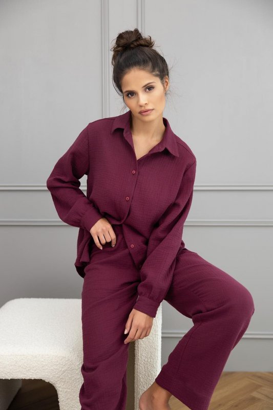 Piżama Sensis Colette dł/r Muślin S-XL rozpinana