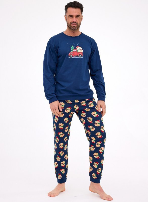 Piżama Cornette 115/290 Teddy 2 dł/r Christmas S-2XL męska