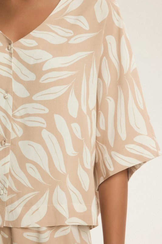 Piżama Henderson Ladies 43688 Dextra 3/4 S-3XL rozpinana