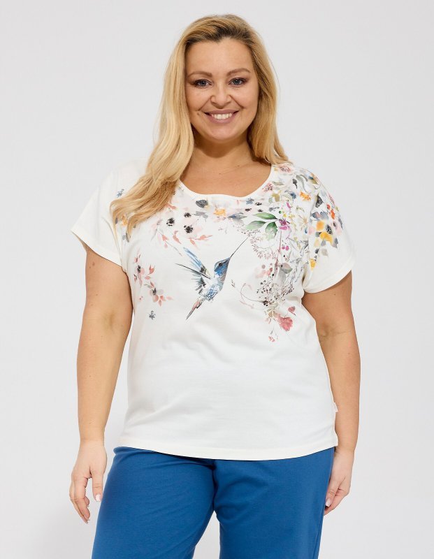 Piżama Cornette 369/345 Floris kr/r 3XL-5XL