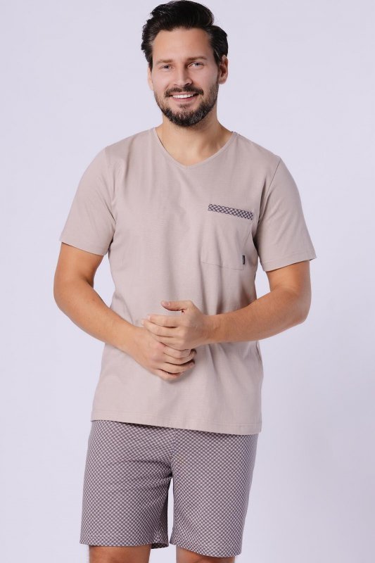 Piżama Hotberg 1757 Mikołaj kr/r M-2XL