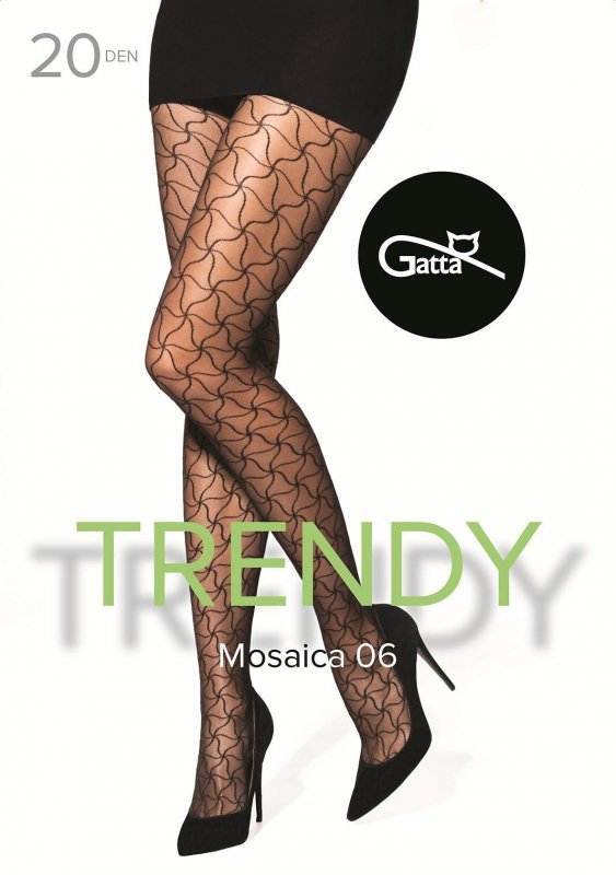 Rajstopy Gatta Trendy Mosaica wz.07 20 den 5-XL