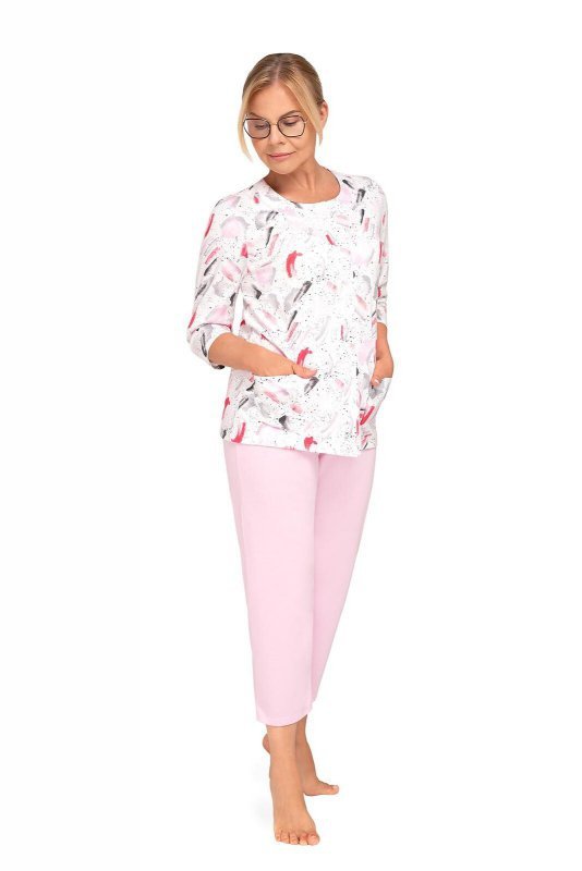 Piżama Martel Maria II 201 3/4 M-2XL damska rozpinana