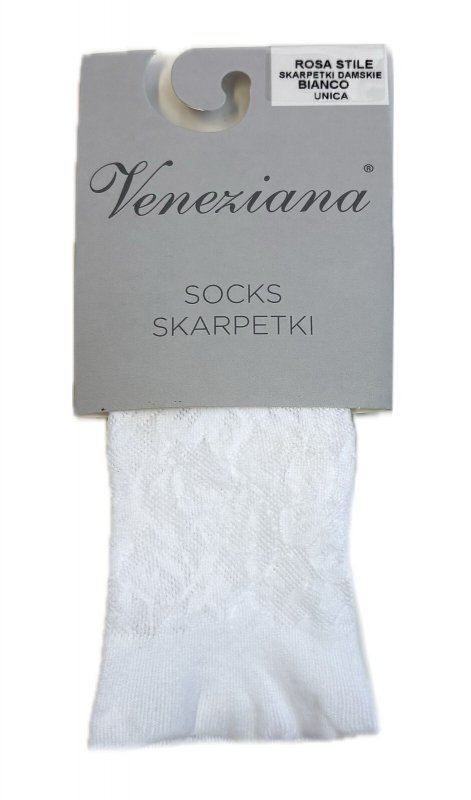 Skarpetki Veneziana Rosa Stile Ażur