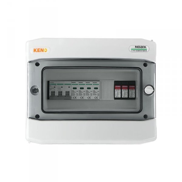 Rozdzielnica przyłączeniowa DC+AC z ogranicznikiem przepięć 1000V typu 2, 2x łańcuch PV, 1x MPPT // ogr. AC typu 2, 32A 3-F