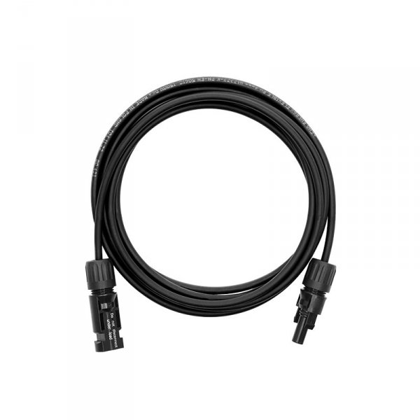 Przedłużka z złączami MC4 - kabel solarny KENO 4mm2 / czarny / 3,8m