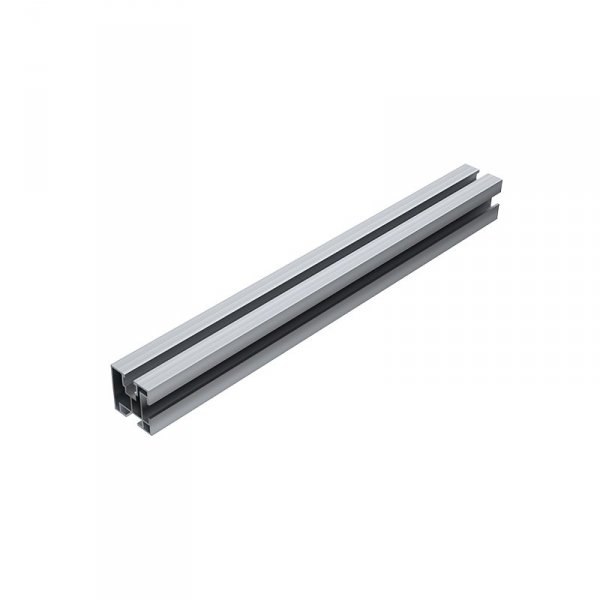 Profil aluminiowy pod klik z dwoma kanałami na śrubę teową 629cm
