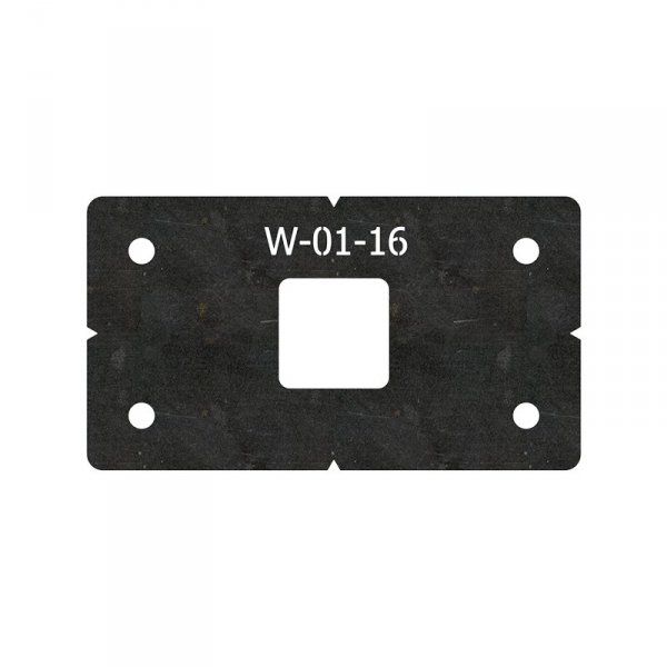 Szablon pomocniczy do wykonania otworów pod szpilki w fundamencie carportu W-01