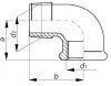 Kolano ocynkowane DN10 GW-GZ 3/8