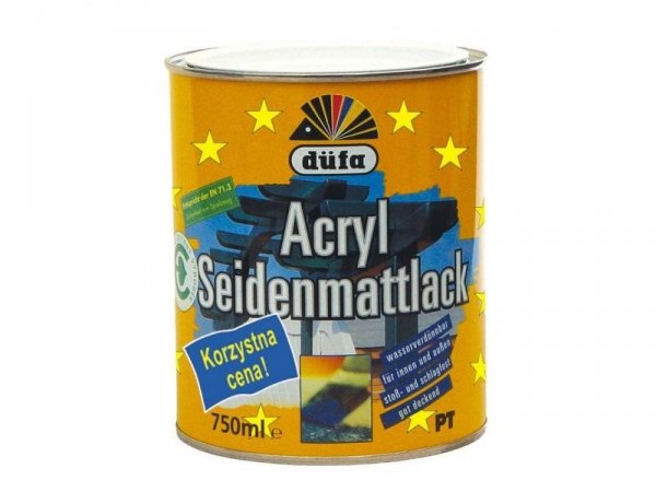 Farba akrylowa Acryl-Seidenmattlack półmat 375ml DUFA