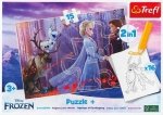 Frozen. Puzzle. 2 w 1. + kolorowanka