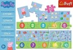 Świnka Peppa. Puzzle 20 elementów. Edukacyjne Cyferki