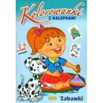 Zabawki. Kolorowanki z nalepkami