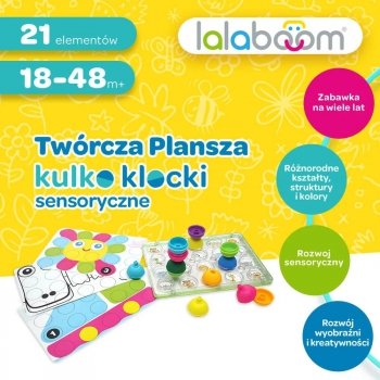 Twórcza Plansza Kulko-Klocki sensoryczne. Lalaboom