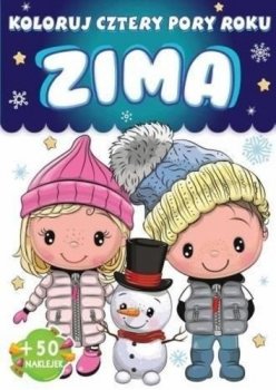 Zima. Koloruj cztery pory roku