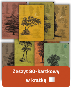 Zeszyt w kratkę. Forrest. 80 kartkowy