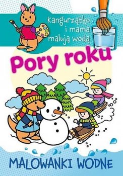 Kangurzątko i mama malują wodą. Pory roku