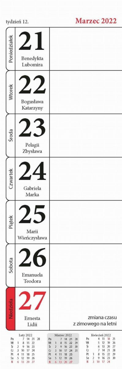 Kalendarz 2023 Seniora