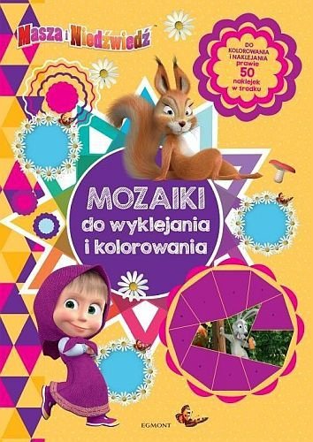 Masza i Niedźwiedź. Mozaiki do wyklejania i kolorowania