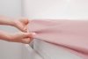 Prześcieradło jersey z gumką 220x200 cm z bawełny kolor pudrowy róż 125 g/m2 Design 91 
