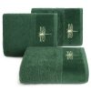 Ręcznik LORI WAŻKA - 70x140 zielony ze złotym zdobieniem - PREMIUM 