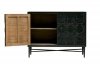 Komoda BEQUEST 2-drzwiowa drewniana czarna 109 cm