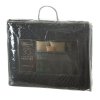 Narzuta dekoracyjna 280x260 Musa 5 granatowa liście miłorzębu welurowa Limited Collection Eurofirany