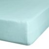 Prześcieradło jersey z gumką 120x200 cm z bawełny kolor miętowy 125 g/m2 Design 91