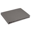 Prześcieradło gładkie z gumką 100x200 cm z satyny bawełnianej kolor popielaty 125 g/m2 NOVA 3