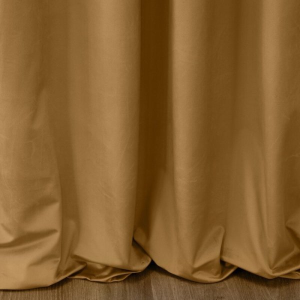 PIERRE CARDIN zasłona SIBEL z miękkiego i delikatnego welwetu, 140x270cm miodowa