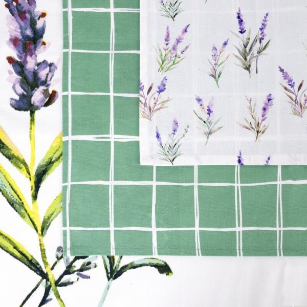 KOMPLET RĘCZNIKÓW KUCHENNYCH LAVENDER 50 X 75 CM FIOLETOWY
