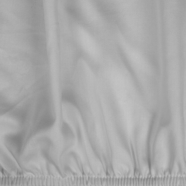 Prześcieradło gładkie z gumką 180x200 cm z satyny bawełnianej kolor srebrny 125 g/m2 NOVA 3
