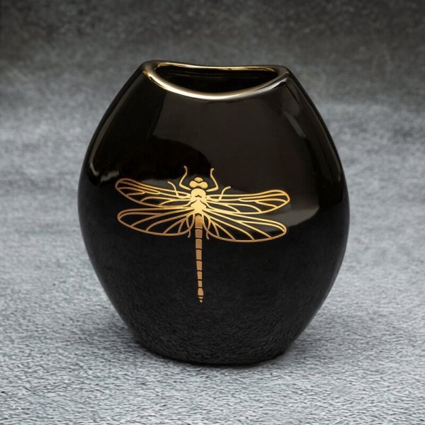 WAZON DEKORACYJNY LORI (06) 14 X 7 X 16 CM CZARNY