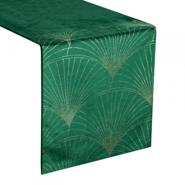 OBRUS BLINK 14 35 X 140 CM CIEMNOZIELONY