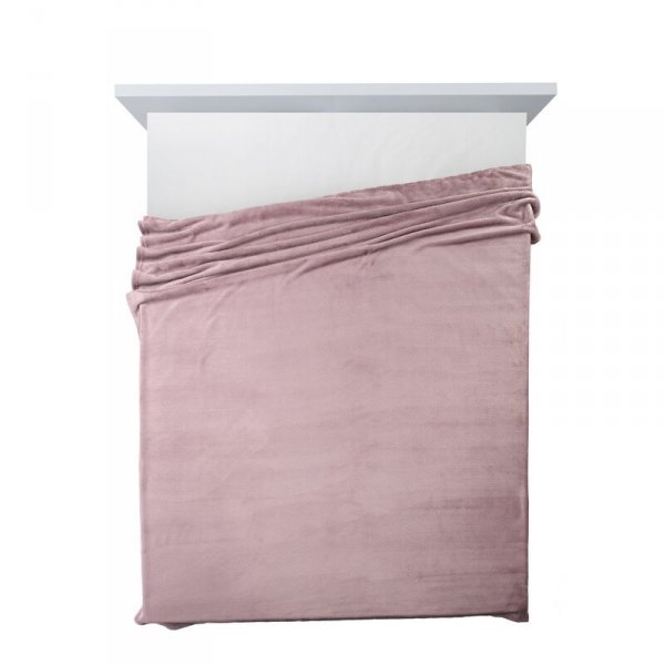 Koc z efektem 3D z wytłaczanym wzorem jodełki D91 Cindy5 200x220 cm Wrzosowy