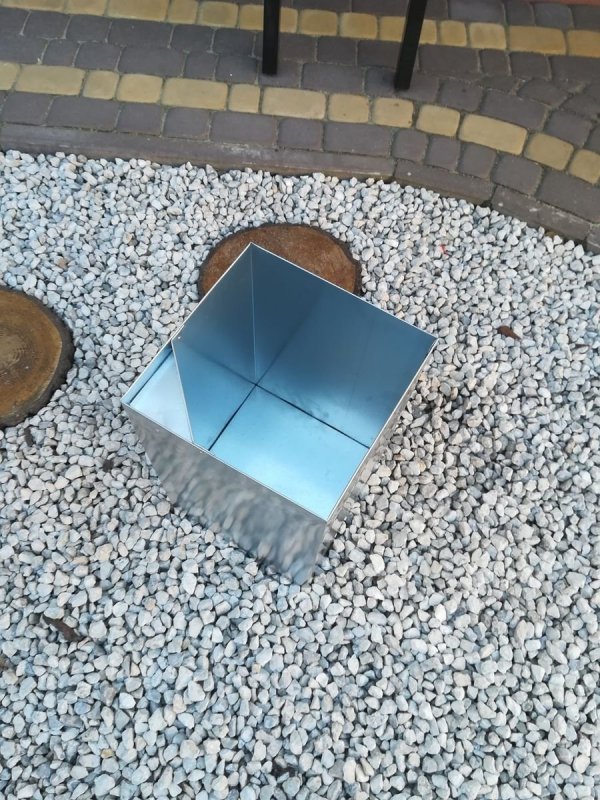 5 komorowy kosz parkowy miejski do segregacji odpadów z pokrywami metalowy drewniany ocynk 5 x 45L 