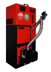 Camino 4 Slim - żeliwny kocioł na pellet z podajnikiem o mocy 10 KW EcoMax 920 simTOUCH ST4 Seperate