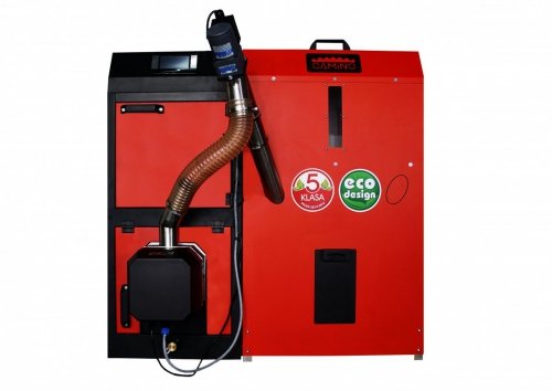 Camino 4 żeliwny kocioł na pellet z podajnikiem o mocy 12kW ecoTOUCH920 TOUCH T4 Separate