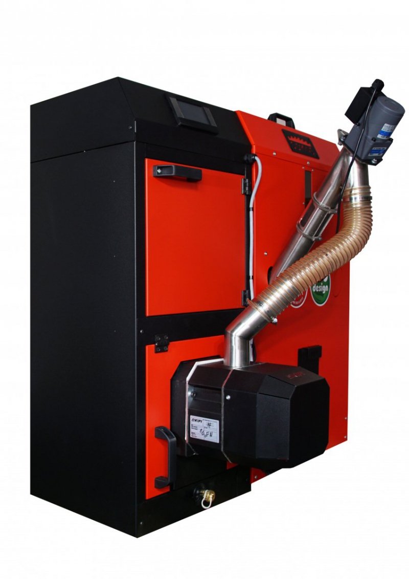 Camino 4 żeliwny kocioł na pellet z podajnikiem o mocy 15 KW ecoMax 920 simTOUCH ST4 Seperate