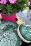 SERWIS OBIADOWY talerze ceramiczne 18 el Zestaw na 6 osób OUTLET