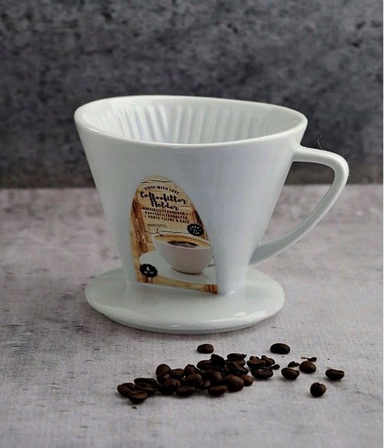 FILTR LEJEK PORCELANOWY DO ZAPARZANIA KAWY DRIPPER Dla kawoszy JADALNIA