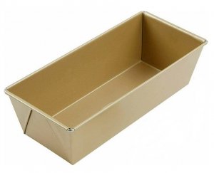 FORMA blacha Keksówka do ciasta chleba pasztetu 26 cm złota