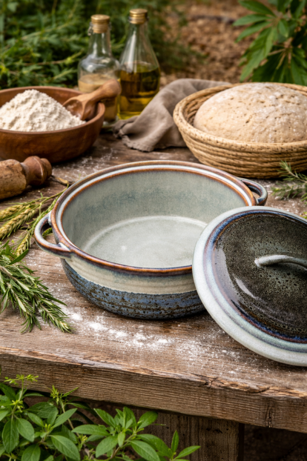 FORMA garnek do pieczenia chleba naczynie żaroodporne WAZA DO ZUPY 1,5l