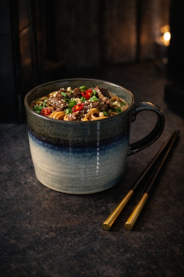 KUBEK XXL 1L ceramiczna Bulionówka miska do zupy , herbaty zupek 