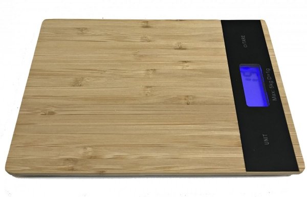 WAGA KUCHENNA elektroniczna do 5KG BAMBUS czarna