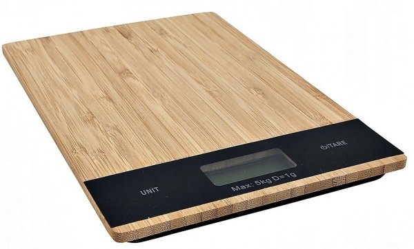 WAGA KUCHENNA elektroniczna do 5KG BAMBUS czarna