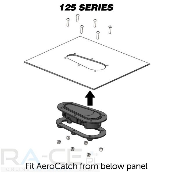 Zapinki AeroCatch z zamkiem 125-2100