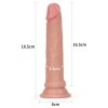 DILDO 7'' DUAL LAYERED PLATINUM SILICONE COCK